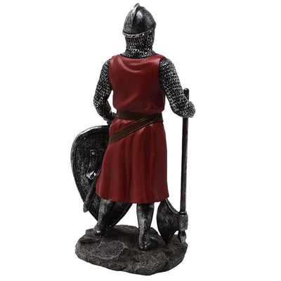 Keresztes lovag figura 18,5 cm, polirezinből, gravírozással személyre szabható