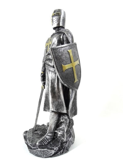 Keresztes lovag figura 30cm gravírozással