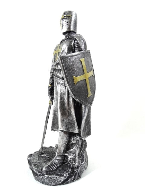 Keresztes lovag figura 30cm gravírozással