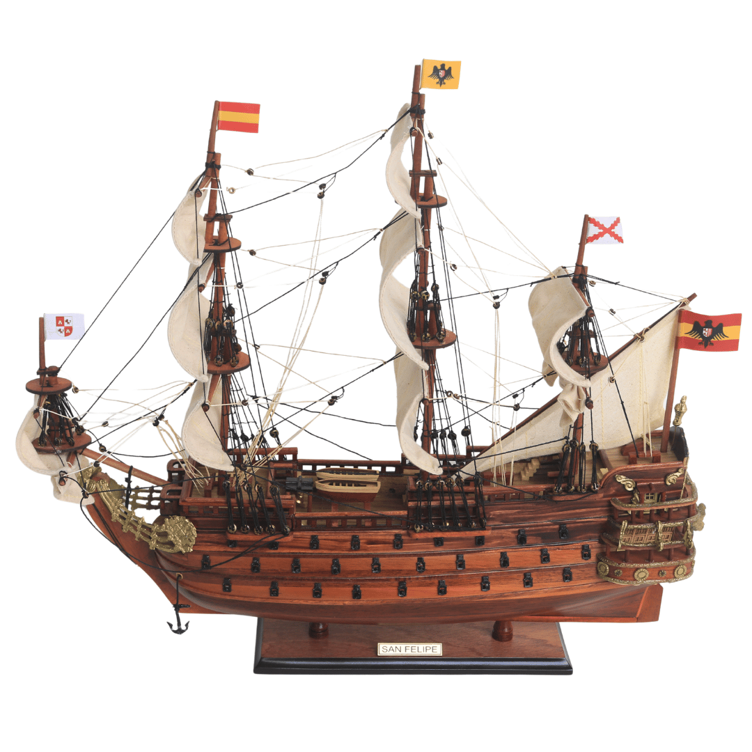 Exkluzív San Felipe vitorláshajó-modell - SF4, személyre szabható gravírozással