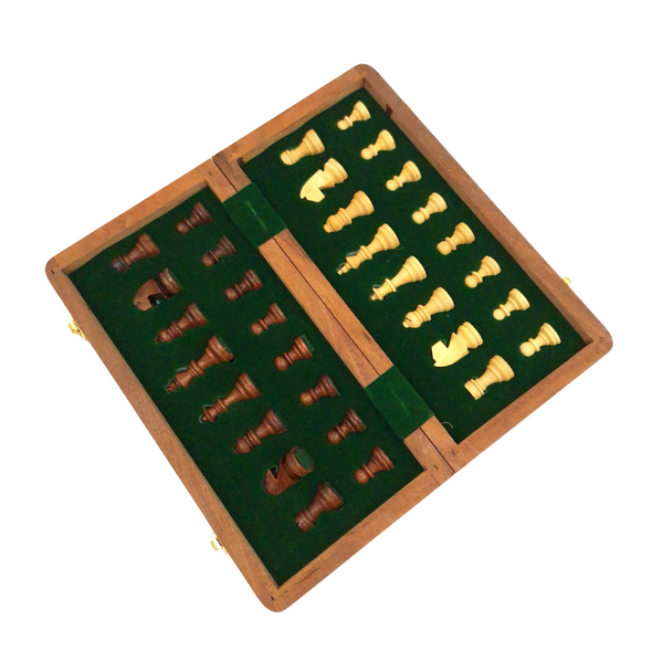 Mágneses fa sakk 25x25 cm gravírozással történő személyre szabási lehetőséggel