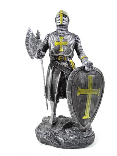 Figurka rycerza - krzyżowca 18cm z możliwością personalizacji grawerem