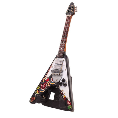 15cm-es minigitár Jimmy Hendrix stílusában, gravírozással személyre szabható