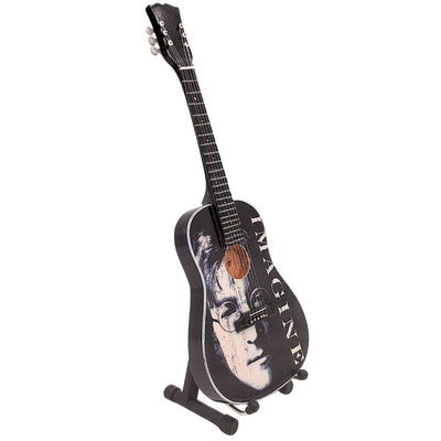 John Lennon The Beatles dekoratív mini gitár 24 cm személyre szabott gravírozással