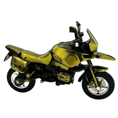 HJ1 fém motorkerékpár-modell sötétzöld színben, gravírozással személyre szabható