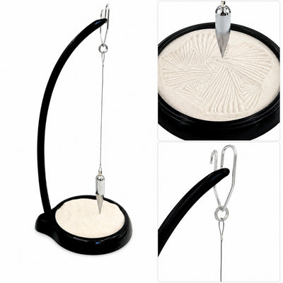 Homokinga Sand Pendulum gravírozással – inspiráló 38cm dekoráció kinetikus homokkal