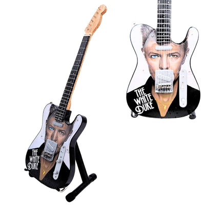 David Bowie MGT-8976 gyűjtői mini gitár gravírozással