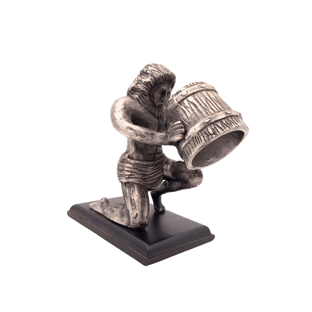 Vízöntő AQU dekoratív figura alumíniumból, személyre szabott gravírozás, ideális ajándék, magasság 18 cm, klasszikus és art déco stílus