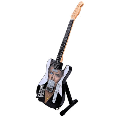 David Bowie MGT-8976 gyűjtői mini gitár gravírozással