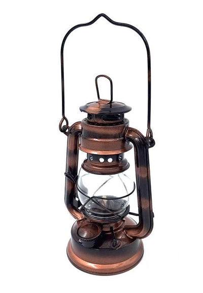 Stílusos retro hajózási petróleumlámpa DT245F gravírozással személyre szabható kivitelben, ideális ajándék, üvegből és lemezből készült, magasság 19 cm, tengerészeti dizájn