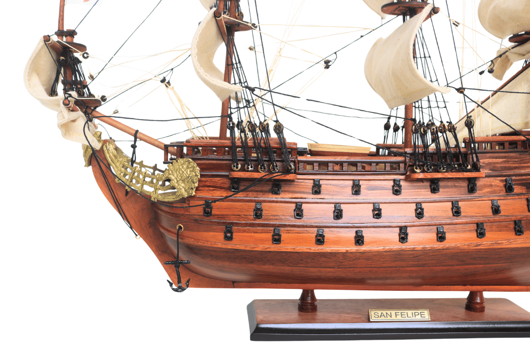 Exkluzív San Felipe vitorláshajó-modell - SF4, személyre szabható gravírozással