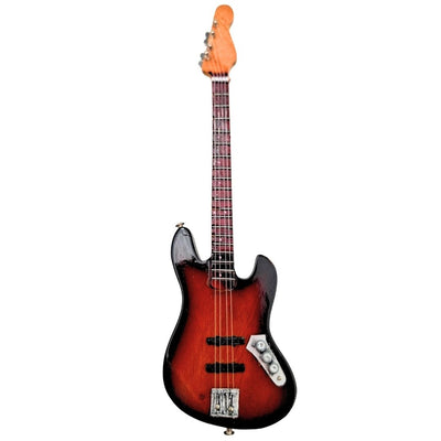 Mini dekoratív gitár 15 cm állványon, gravírozással személyre szabható