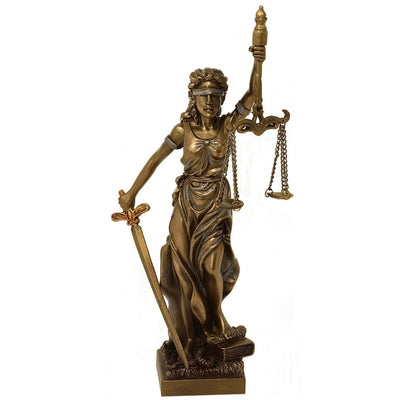 Themisz, az igazságosság istennője figura 20 cm, gravírozással történő személyre szabási lehetőséggel