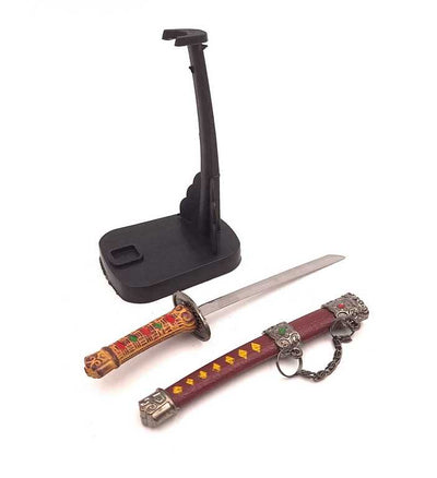 Katana - SW-199 papírvágó kés, személyre szabható gravírozással, ideális ajándék, magassága 18 cm, dekoratív hüvellyel együtt