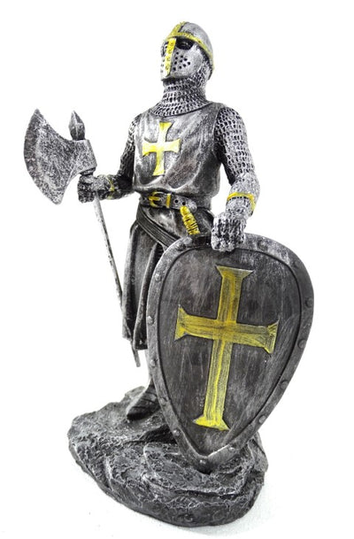 Figurka rycerza - krzyżowca 18cm z możliwością personalizacji grawerem