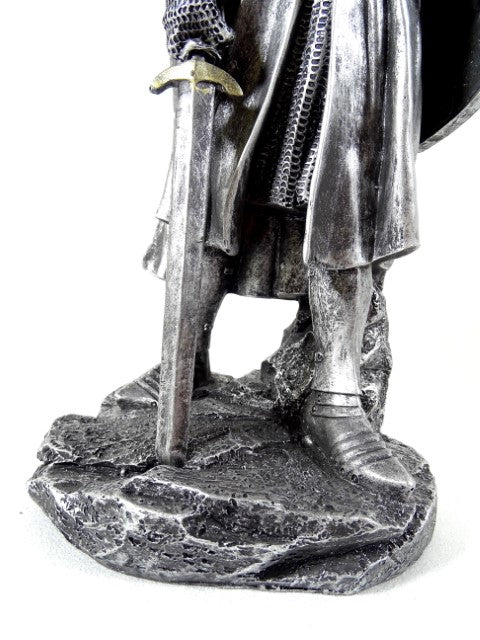 Keresztes lovag figura 30cm gravírozással