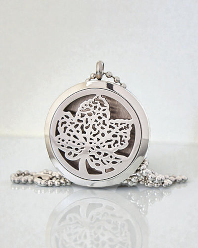 Zöld Harmónia – Illatterápiás nyaklánc levél 30 mm