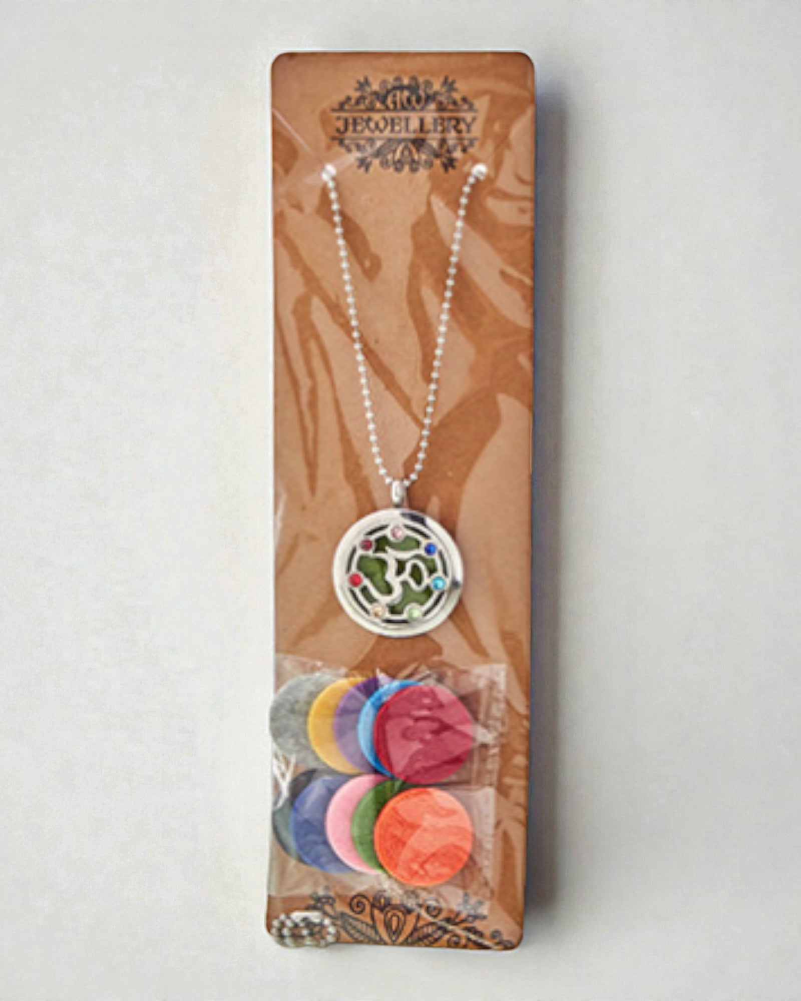 Aromalife csakra OM nyaklánc – illattartó zárható medál 30 mm