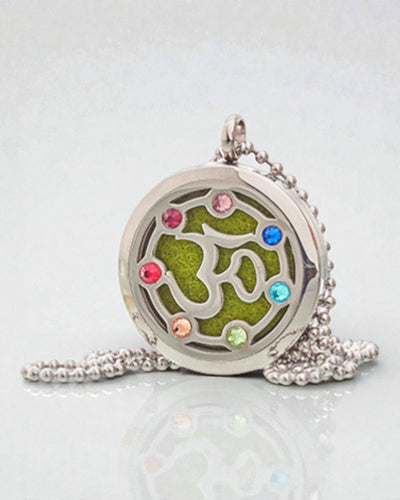 Aromalife csakra OM nyaklánc – illattartó zárható medál 30 mm