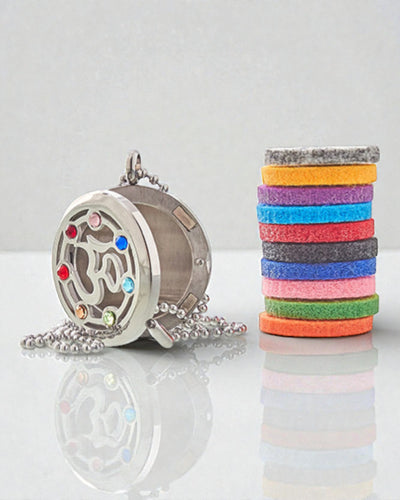 Aromalife csakra OM nyaklánc – illattartó zárható medál 30 mm