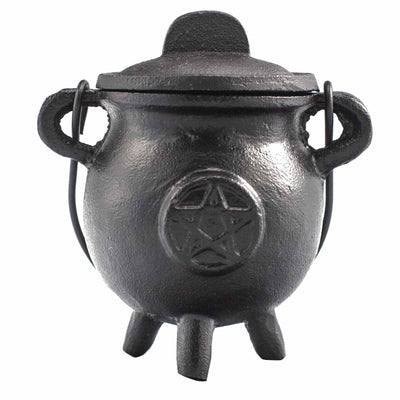 Rytualny Kociołek Żelazny z Pentagonem 6.5x13cm