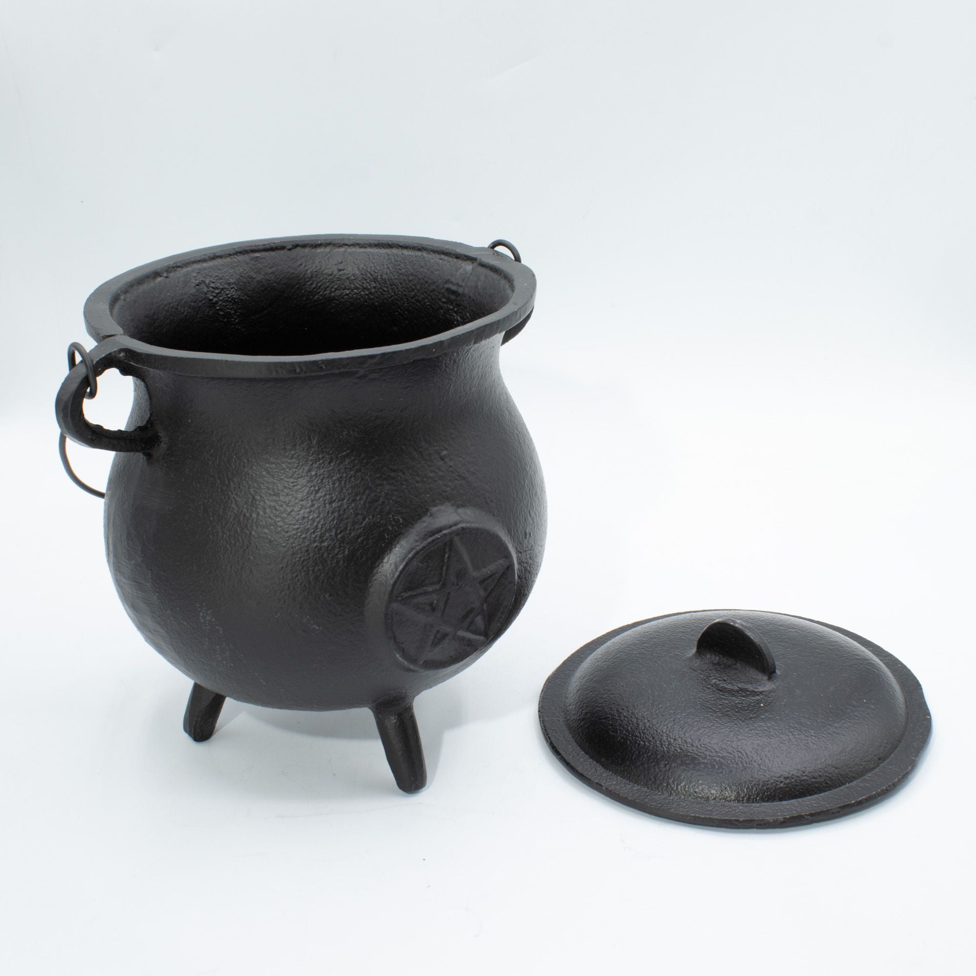 Masszív öntöttvas üst pentagrammal 23x18 cm, 4500 g
