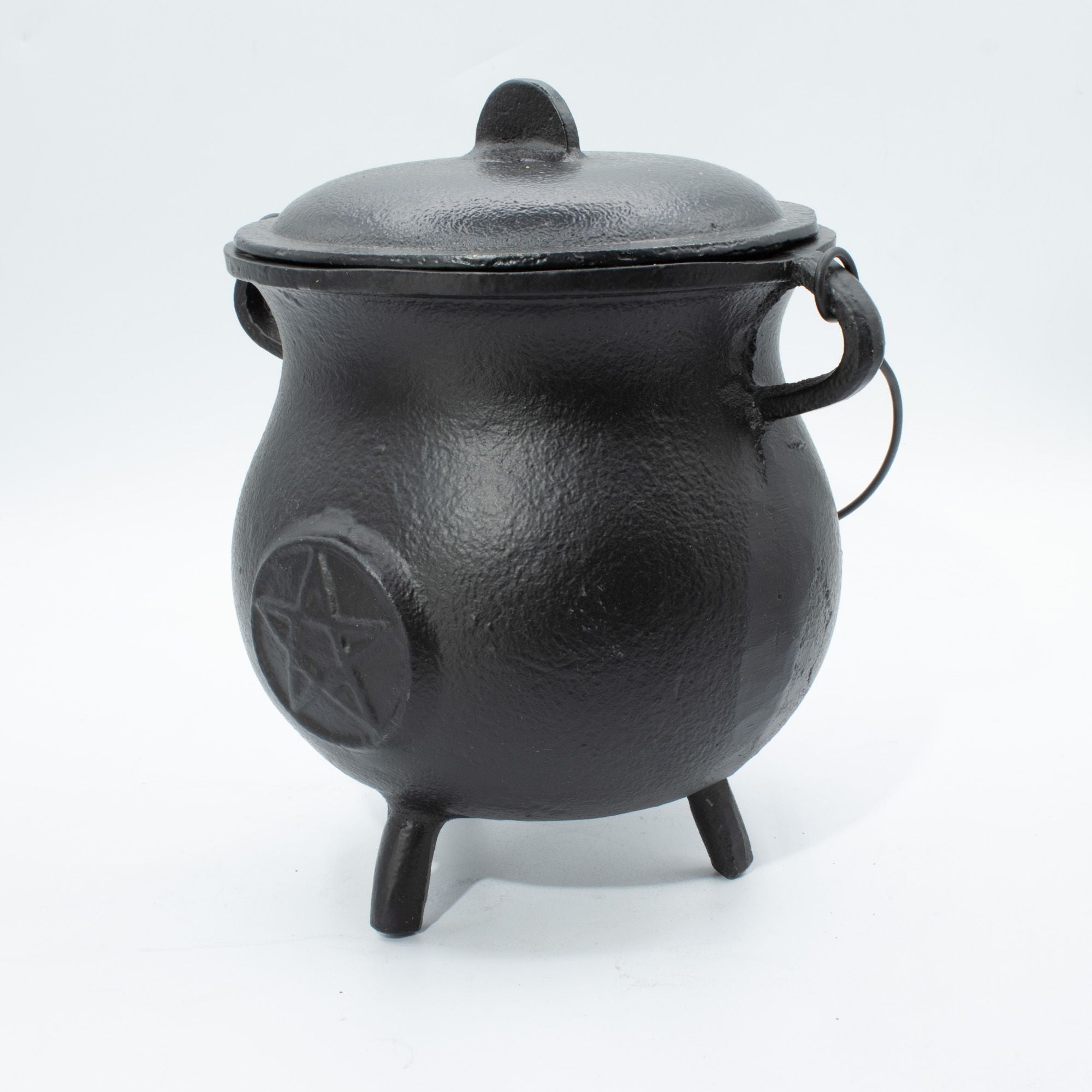 Masszív öntöttvas üst pentagrammal 23x18 cm, 4500 g