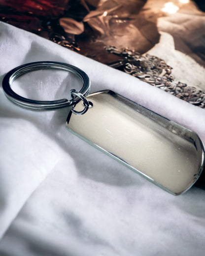 Rozsdamentes Acél Katonai ID "Dog Tag" – Személyre Szabott Gravírozás