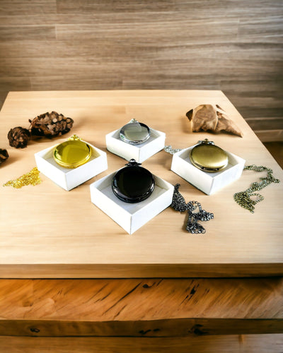 Személyre szabható vintage stílusú zsebóra - matt arany