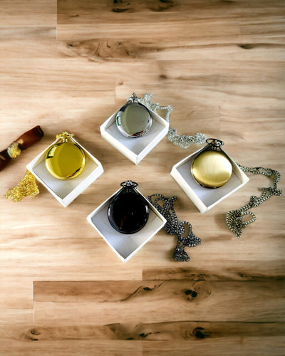 Személyre szabható vintage stílusú zsebóra - matt arany