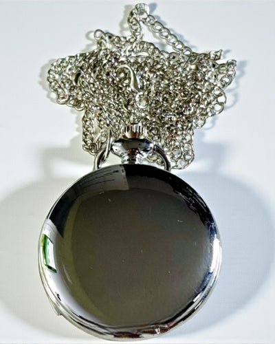 Klasszikus Ezüst Zsebóra Gravírozási Lehetőséggel