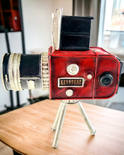 Dekoratív "Retro Kamera Keystone" Figura Gravírozási Lehetőséggel