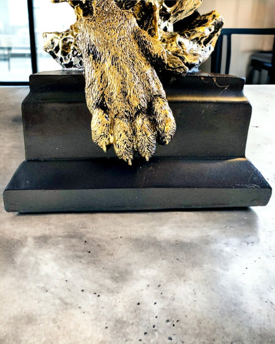 Királyi Oroszlán - Fenséges Dekorációs Figura Gravírozási Lehetőséggel, 2 Választható Színváltozatban, Ajándéknak