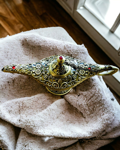 Aladdin Varázslámpája Gravírozási Lehetőséggel - Szecskázott Arany Változat