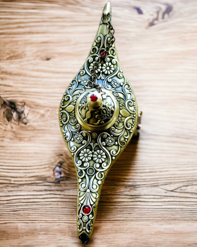 Aladdin Varázslámpája Gravírozási Lehetőséggel - Szecskázott Arany Változat