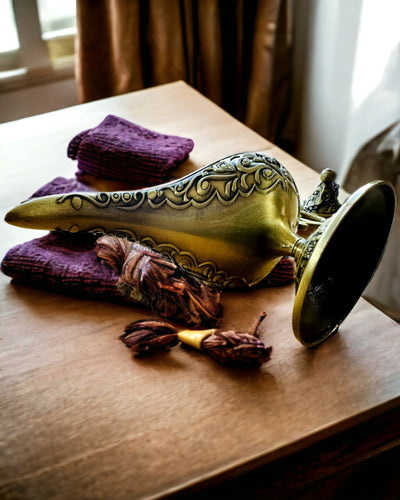 Aladdin Varázslámpája Gravírozási Lehetőséggel - Szecskázott Arany Változat