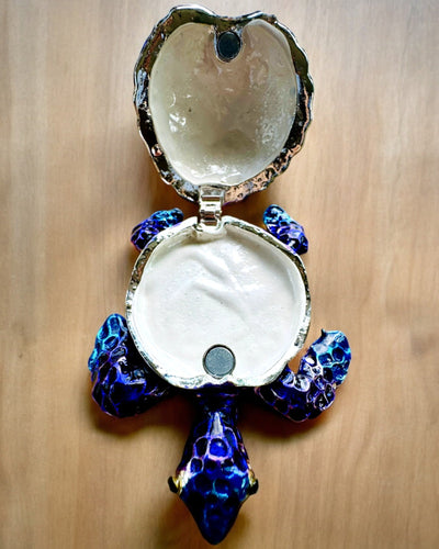 Varázslatos Teknős Kincs - Ékszerdoboz személyre szabható gravírozással, ajándék