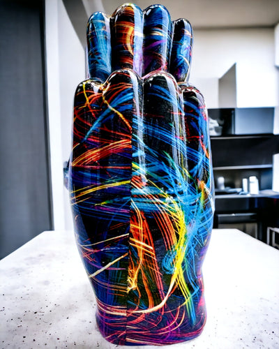 Kalejdoskop Szív – Kézzel Készített Gyanta Dísz Gravírozási Lehetőséggel