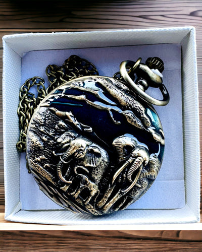 Gravírozható "Vintage Explorer" zsebóra