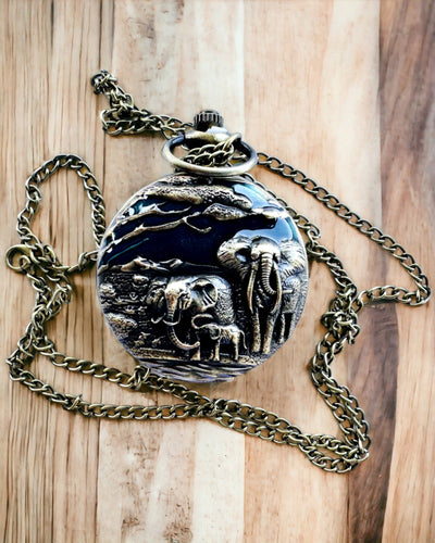 Gravírozható "Vintage Explorer" zsebóra