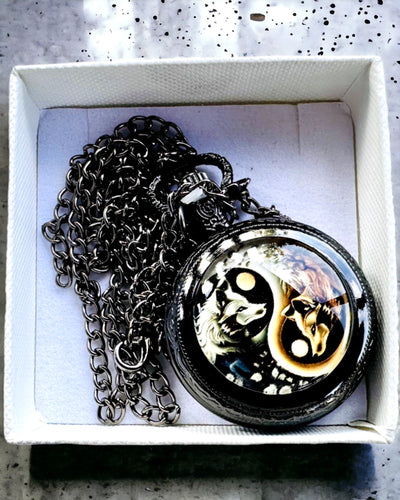 Zegarek Kieszonkowy "Mystic Wolves" z opcją personalizacji grawerem