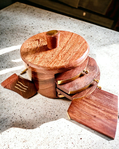 Retro Fa "Teásdoboz" Gravírozási Lehetőséggel