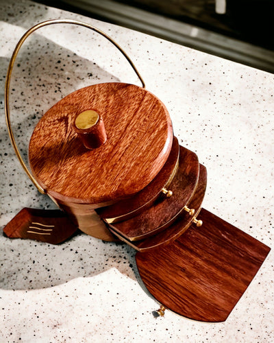 Retro Fa "Teásdoboz" Gravírozási Lehetőséggel