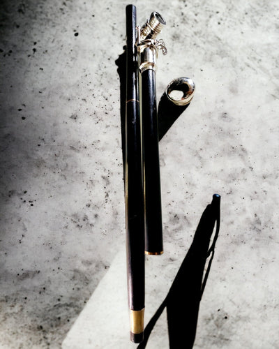 SÉTAPÁLCA TÁMASZTÓFOGANTYÚVAL ÉS TÁVCSŐ FUNKCIÓVAL – ELEGÁNS ÉS DIVATOS, 95 CM - kapitányi "Navigator's Crest"