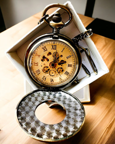 "Retro Elegance" zsebóra, gravírozással személyre szabható