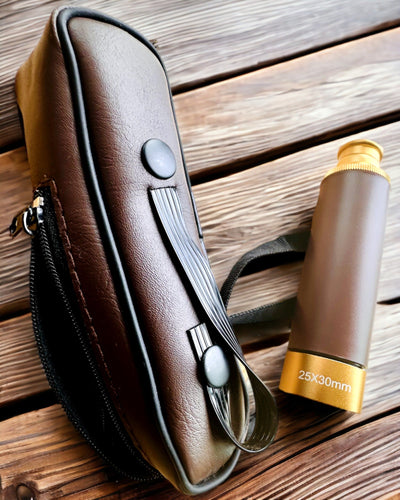 Explorer 25x30 Monokuláris Távcső - Hordozható, Összecsukható Kézi Teleszkóp, személyre szabható gravírozással