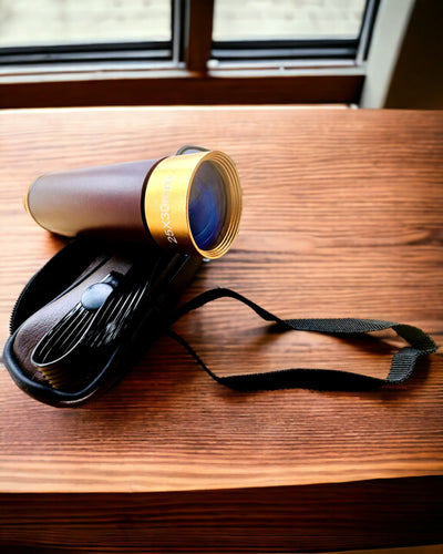 Explorer 25x30 Monokuláris Távcső - Hordozható, Összecsukható Kézi Teleszkóp, személyre szabható gravírozással