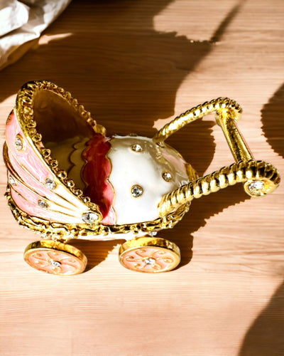 Kis Mesebeli Ékszerkocsi, kincsek - Királyi Elegancia, személyre szabás gravírozással
