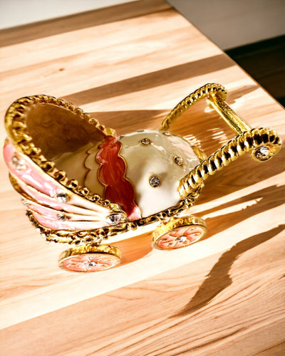 Kis Mesebeli Ékszerkocsi, kincsek - Királyi Elegancia, személyre szabás gravírozással