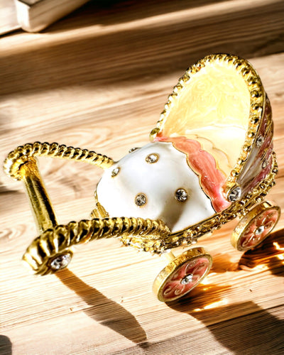 Kis Mesebeli Ékszerkocsi, kincsek - Királyi Elegancia, személyre szabás gravírozással